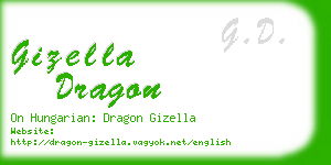 gizella dragon business card